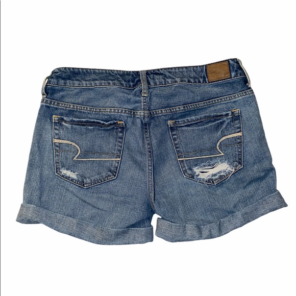 🌼 American Eagle Distressed Denim Shorts, Size 6 - Picture 2 of 6